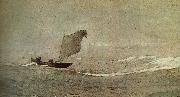 Winslow Homer Vessels away by strong wind oil painting reproduction
